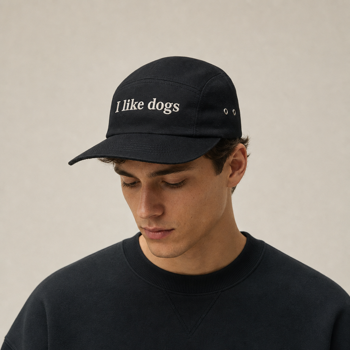 Classic Logo Five Panel - Black