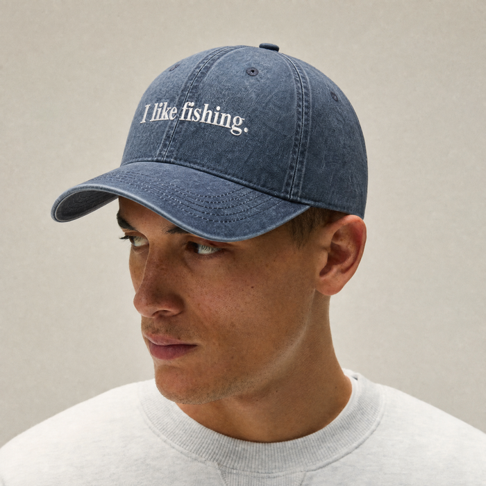 I like fishing. - Faded Midnight - Dad Cap
