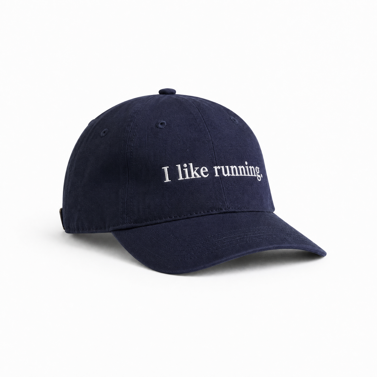 I like running. - Midnight Blue - Dad Cap