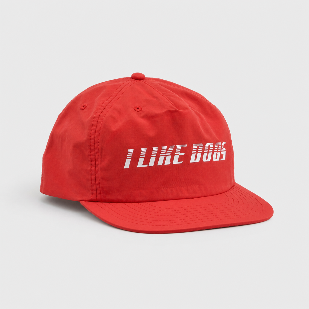 Modern Logo Nylon Cap - Red