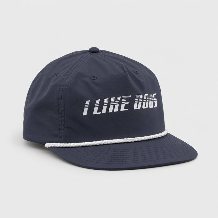 Modern Logo Nylon Rope Cap - Navy