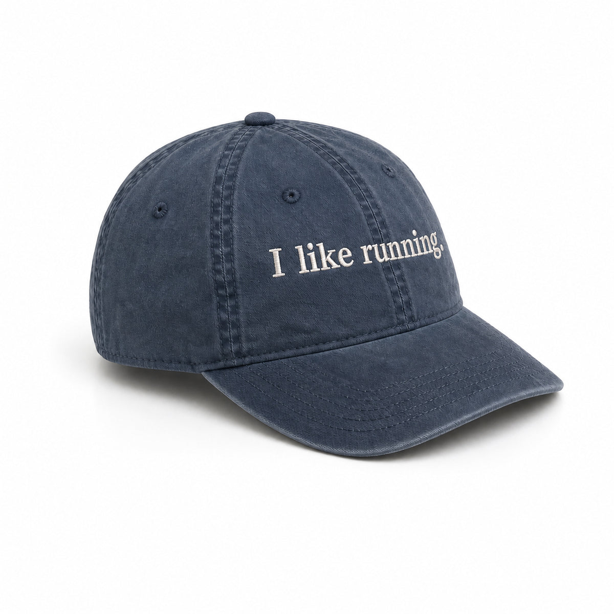 I like running. - Faded Midnight - Dad Cap