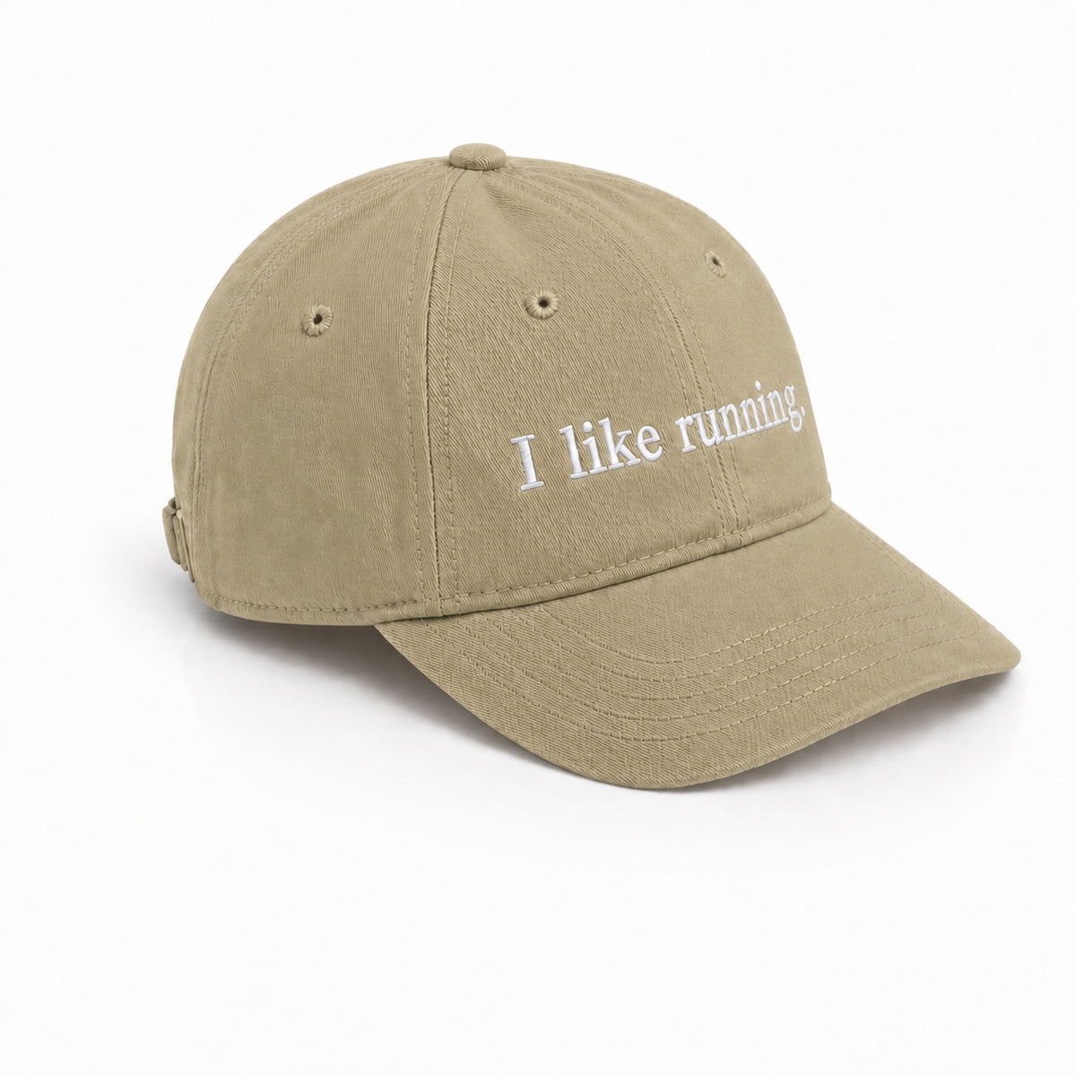 I like running. - Khaki - Dad Cap