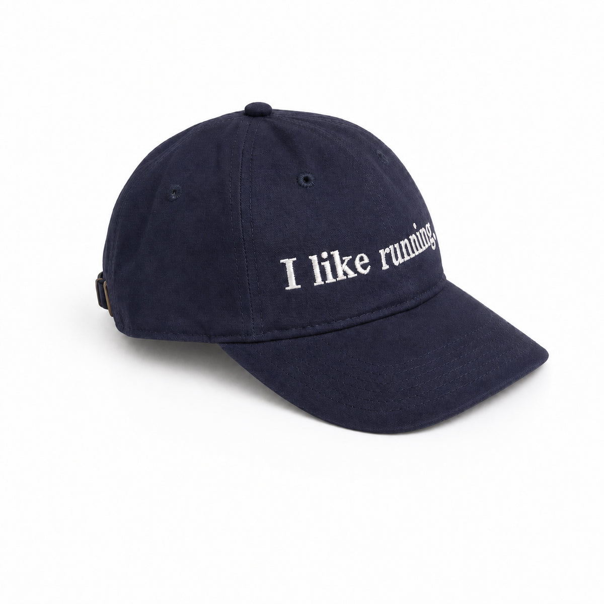 I like running. - Midnight Blue - Dad Cap
