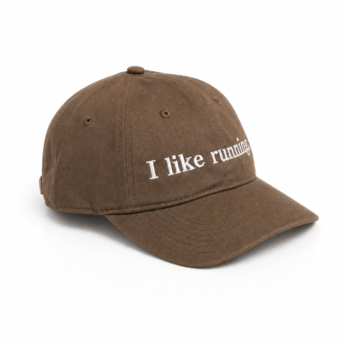 I like running. - Walnut - Dad Cap